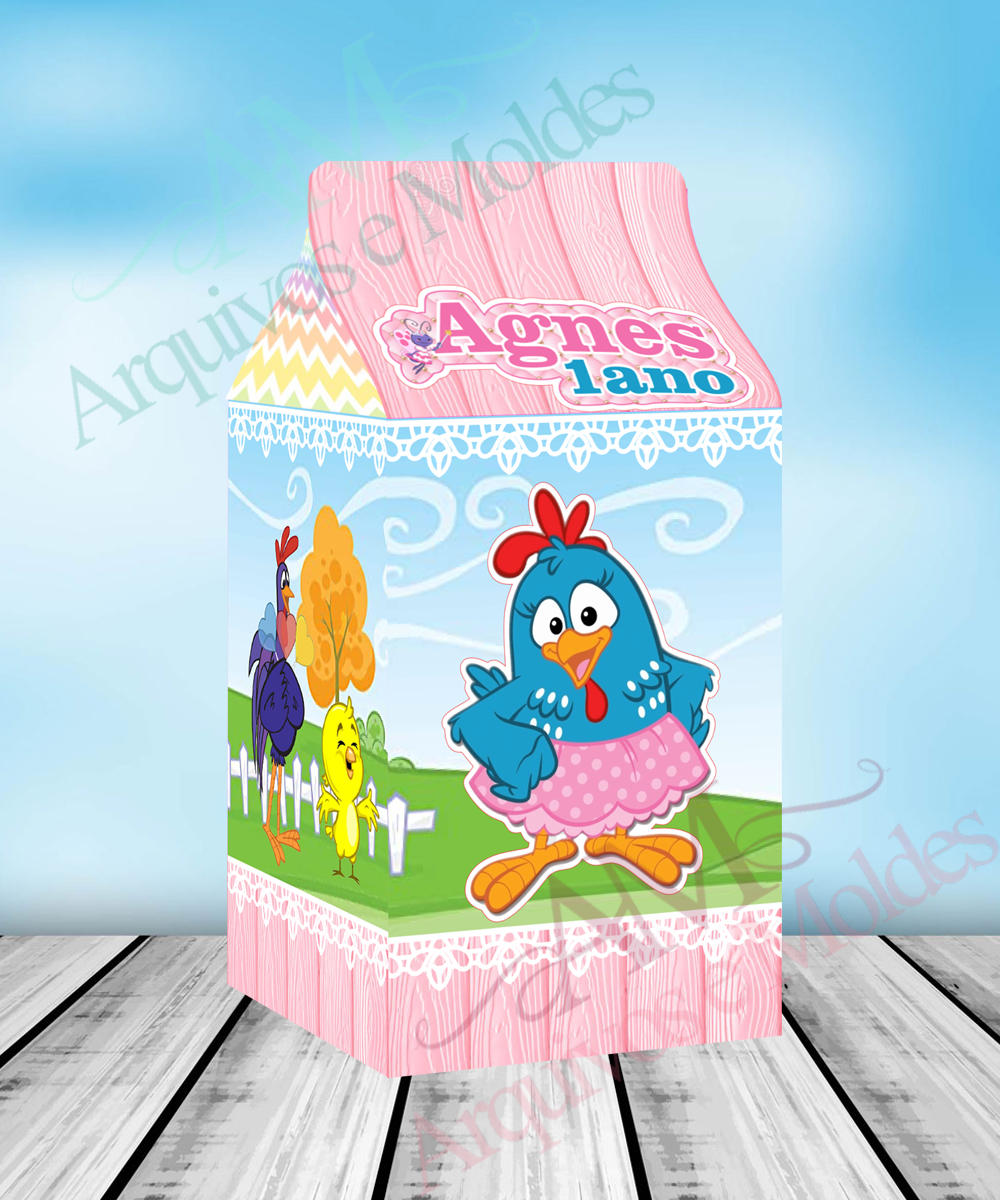 Galinha Pintadinha -Arquivo Digital Caixa Milk - Mod 01