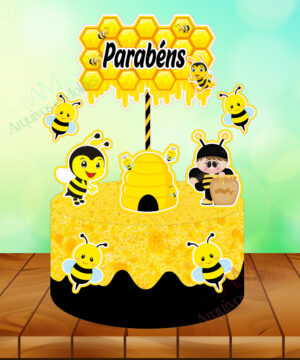 Abelhinha – Arquivo Digital Topo de Bolo – Mod 01