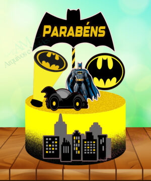 Batman - Arquivo Digital Topo de Bolo - Mod 02