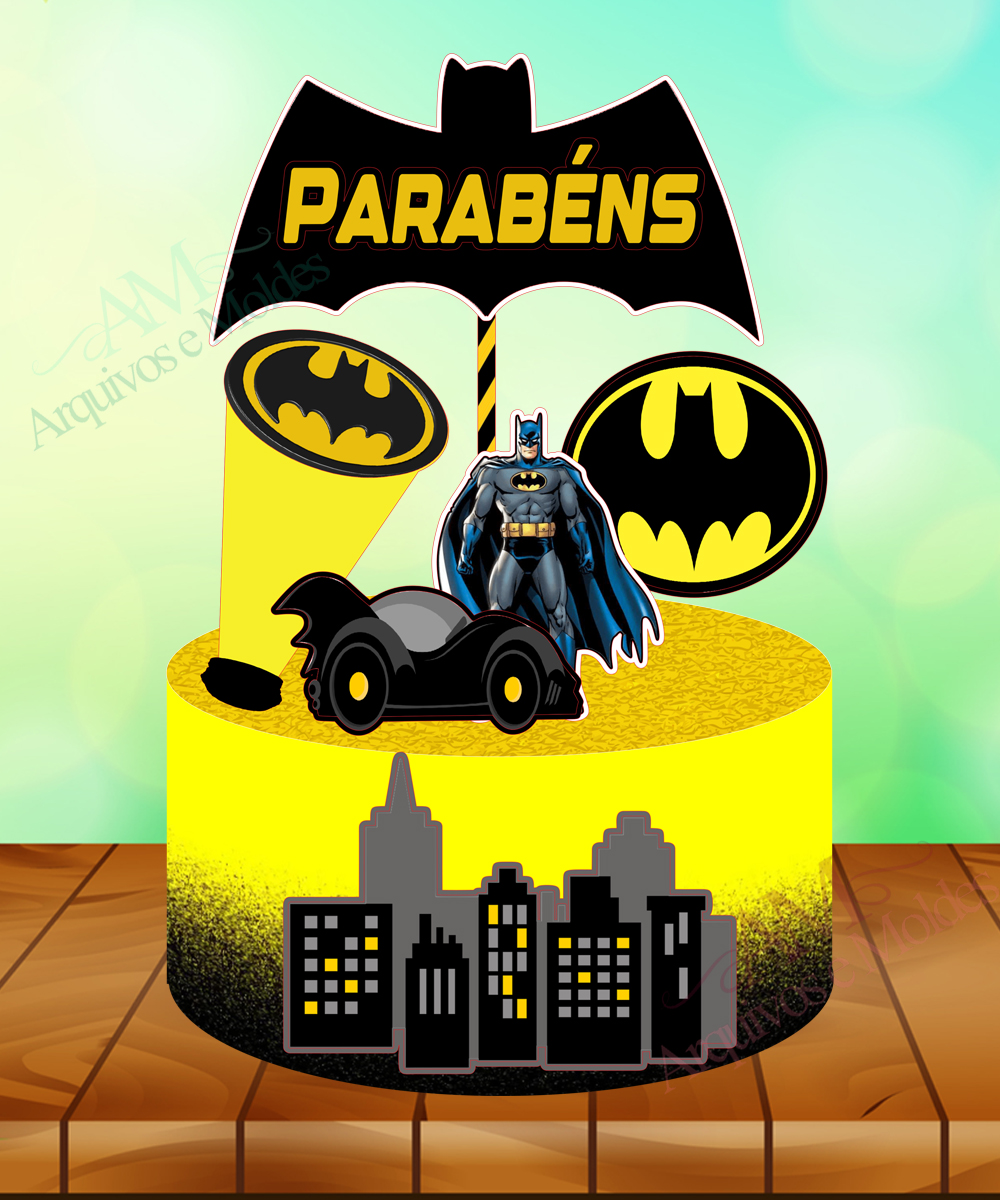 Batman - Arquivo Digital Topo de Bolo - Mod 02